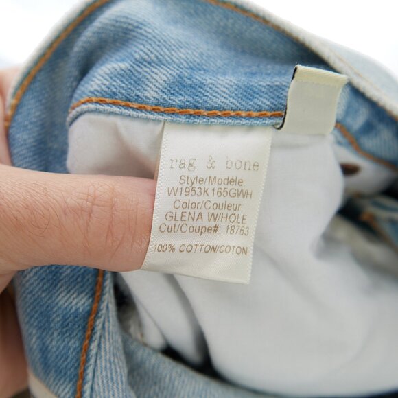 rag & bone Raw Hem Jean Shorts Women's Size 27 - Picture 5 of 5